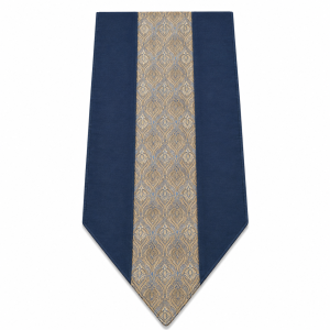 Champaigne Blue Ace Design Brocade Silk 8seater Table Runner